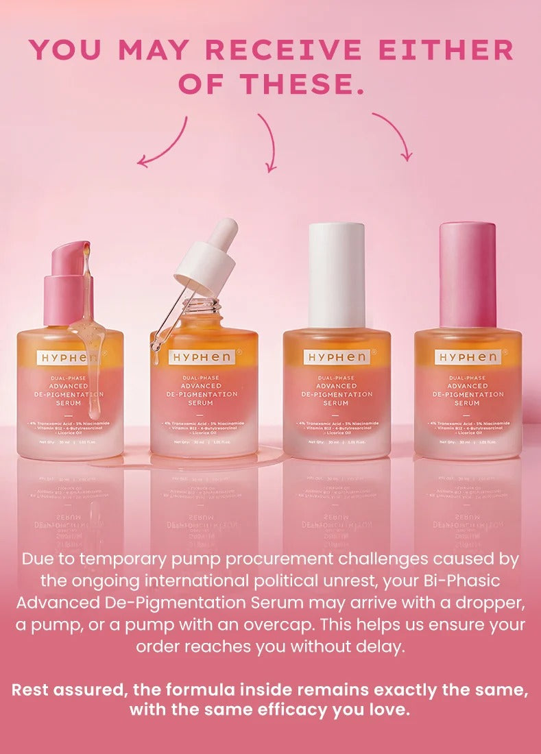 Hyphen Dual Phase De-pigmentation Serum (4% Tranexamic Acid) - 30ml