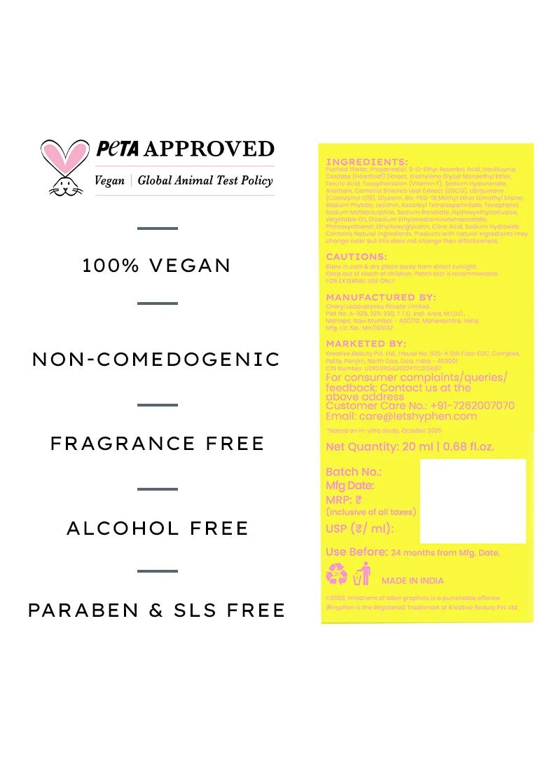 Hyphen 10% Vit C Serum with 1% Vit E & Ferulic Acid - 20ml