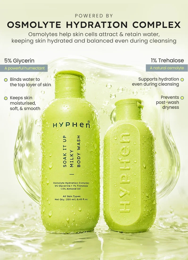 Hyphen Soak it up milky body wash - 250ml