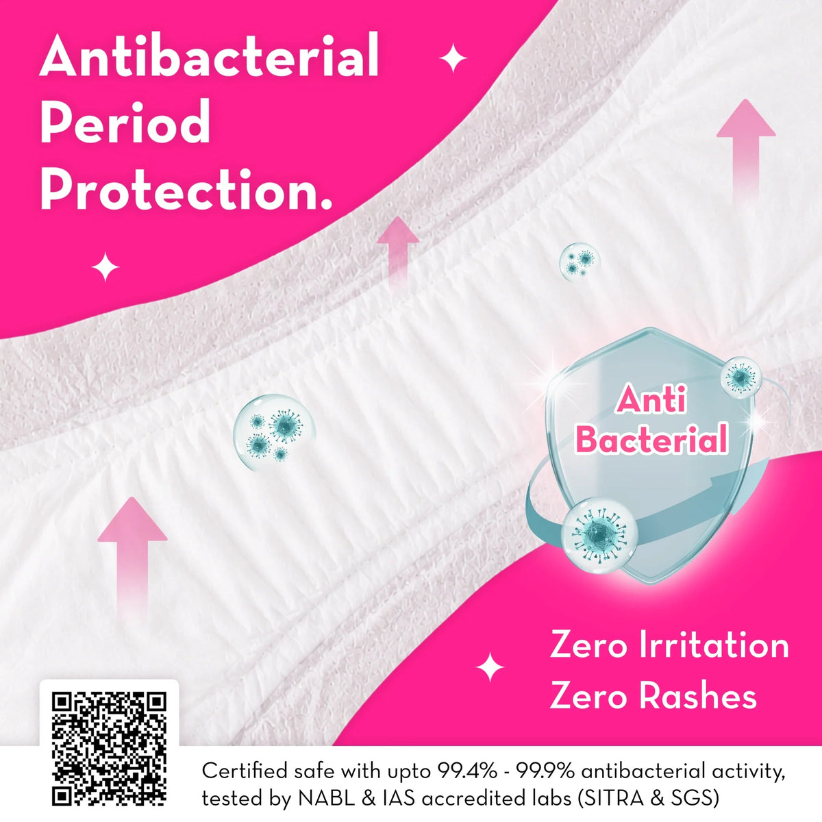 Plush Comfort High Waist Disposable Anti-Bacterial Period Panty | Heavy Flow - 5 Pcs L/XL (75-115cm)