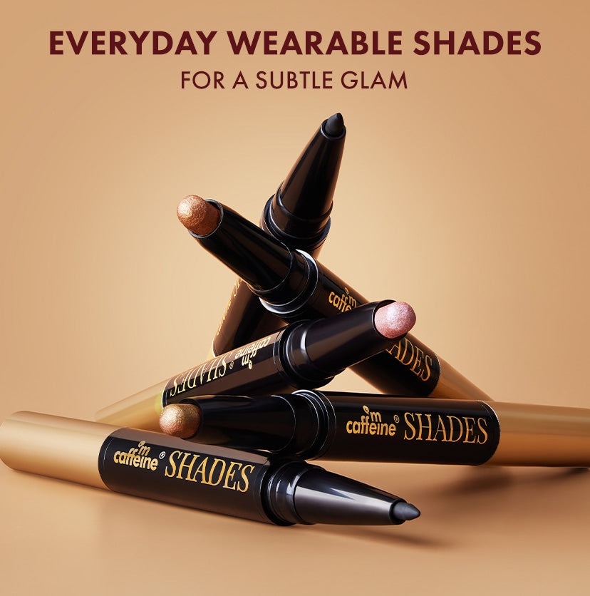 mCaffeine Duo-Verse 2-In-1 Kajal + Eyeshadow - Golden Hour & Black Magic