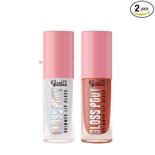 Glam21 Gloss Pout Lip Gloss (Crystal Kiss & Bare Nude)