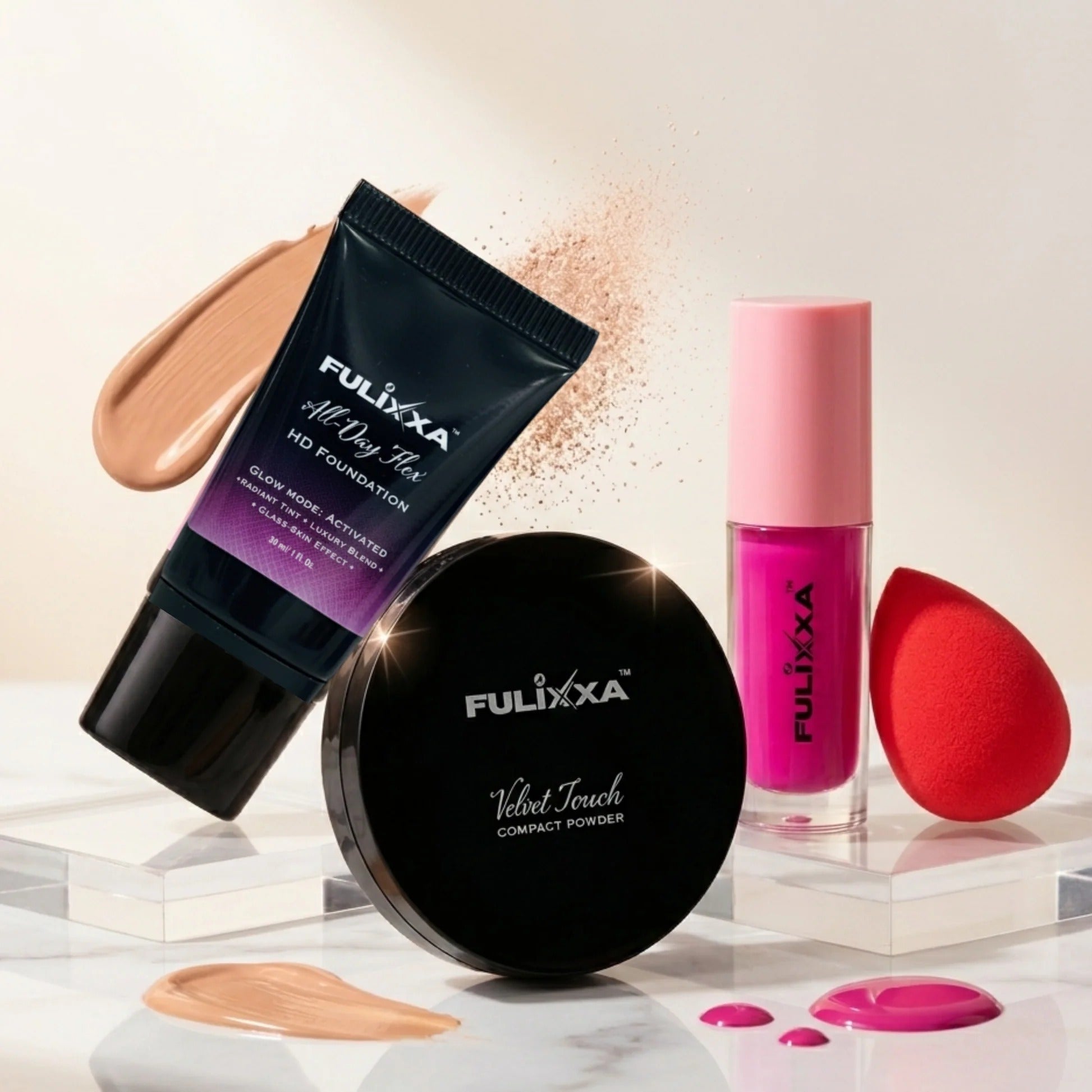 Fulixxa Light - Complete Daily Wear Makeup Combo Set for Women | Pack of 4