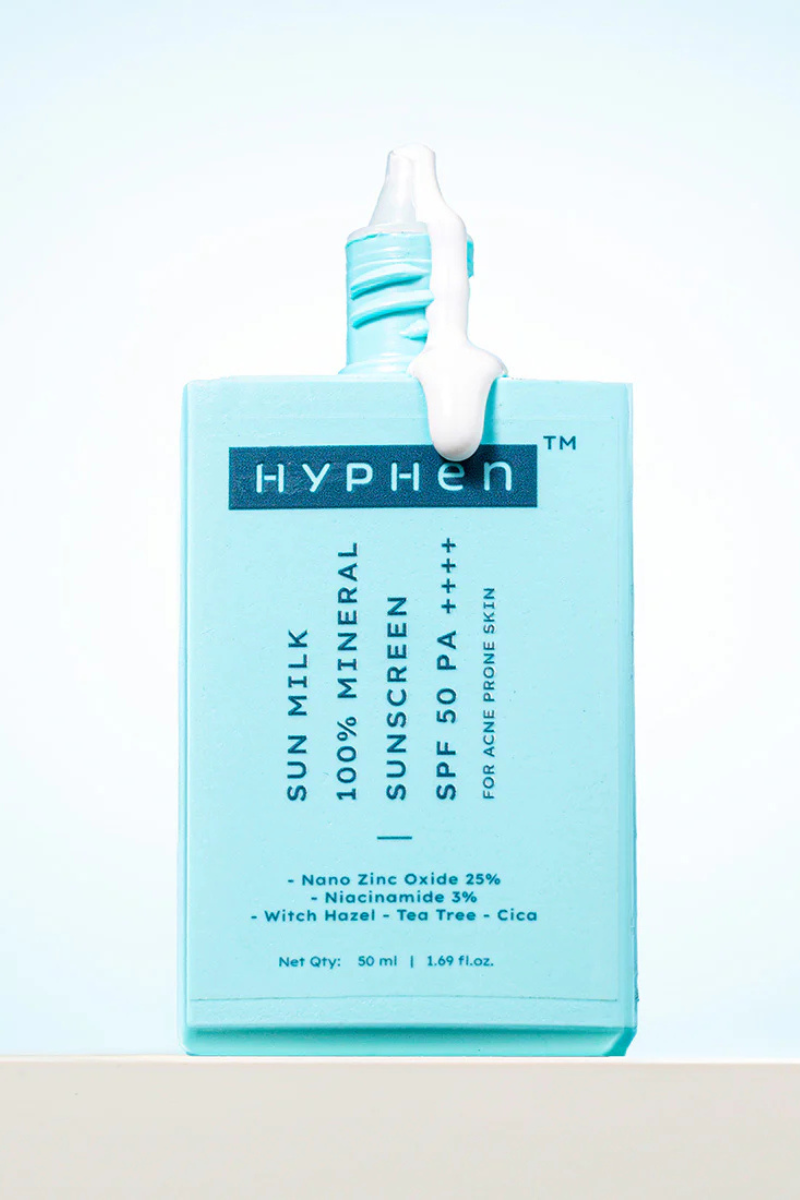 Hyphen Sun Milk 100% Mineral Sunscreen Spf 50 Pa++++