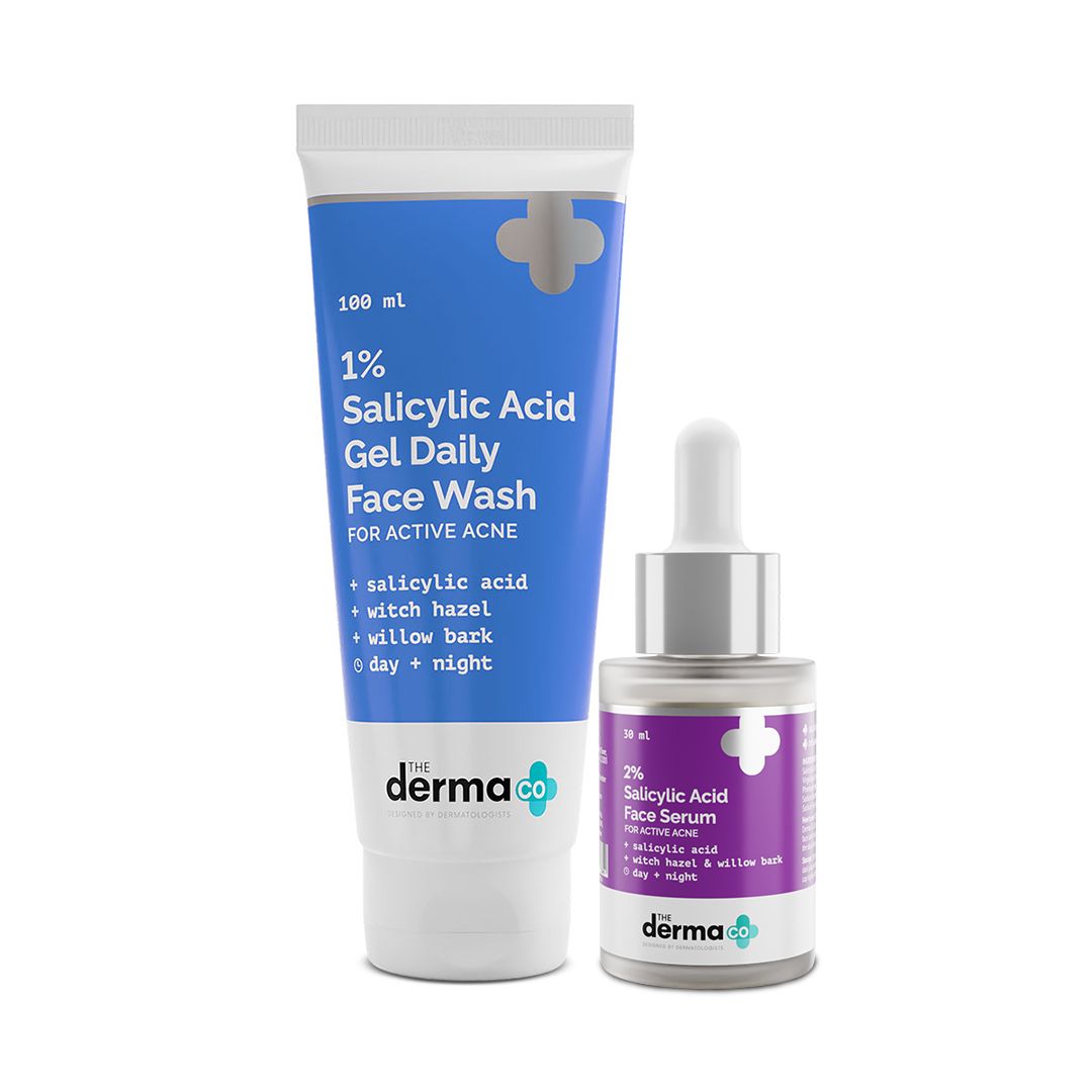 Derma Co Salicylic Acid Anti-Acne Combo (Face Wash + Serum)