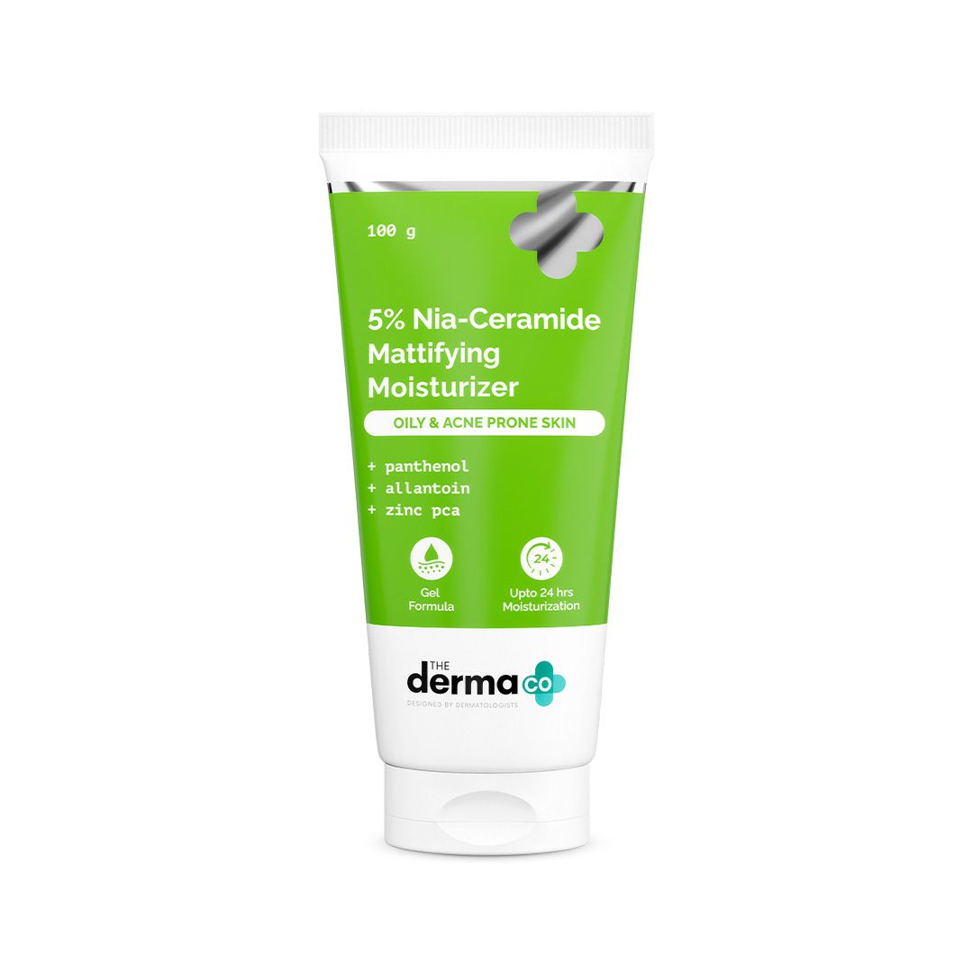 Derma Co 5% Nia-Ceramide Mattifying Moisturizer with 5% Niacinamide & 2% Ceramide - 100g