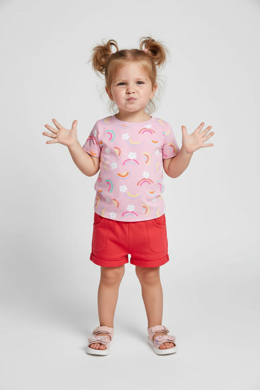 Urbanrac Everyday Comfort Kids’ Shorts - Red