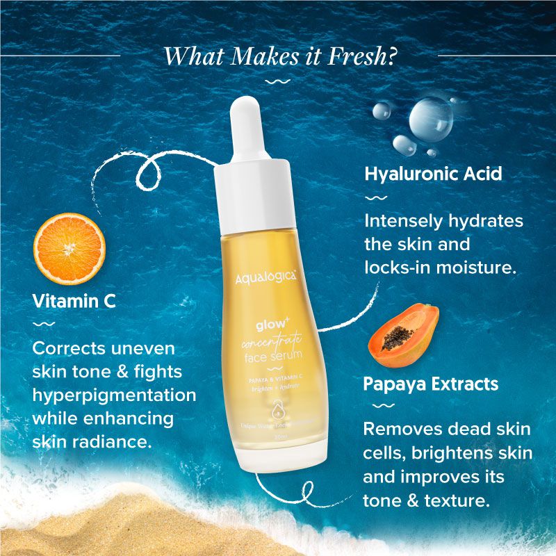 Aqualogica Glow+ Concentrate Face Serum - 30ml