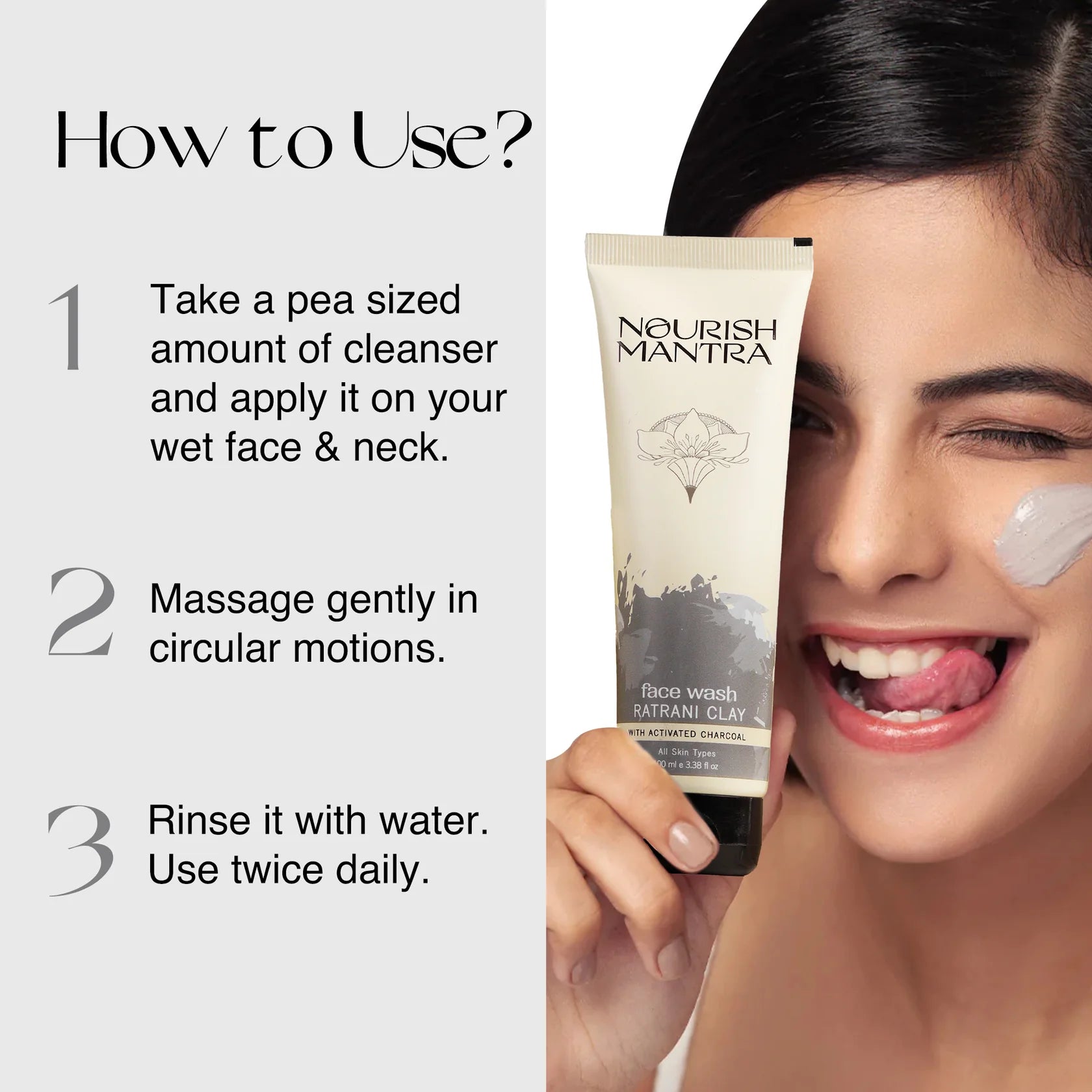 Nourish Mantra Ratrani Clay Face Wash