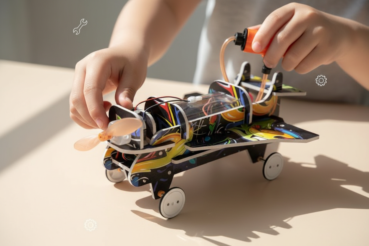 Dimorra STEM Air-Power Vehicle DIY Science Toy