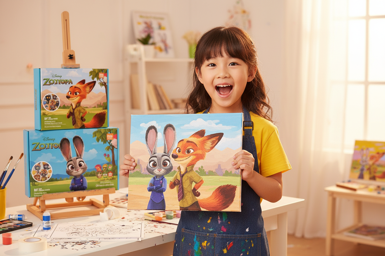 Dimorra Zootopia DIY Canvas Painting Kit