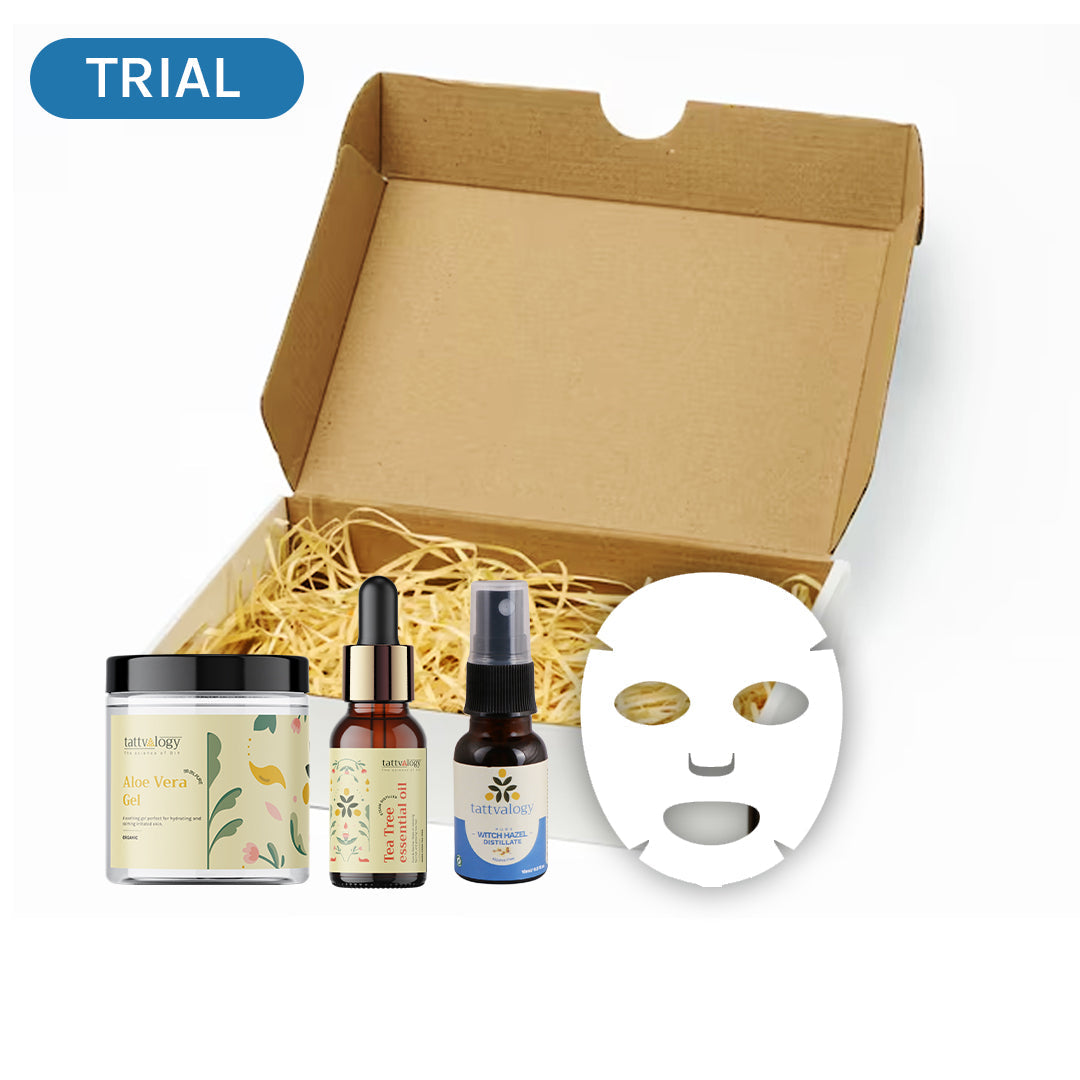 Tattvalogy DIY Kit - Aloe Vera Gel + Tea Tree Essential Oil