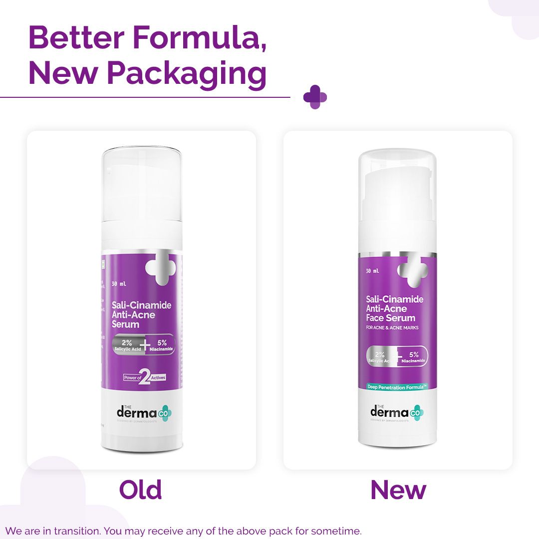 Derma Co Sali-Cinamide Anti-Acne Serum with 2% Salicylic Acid & 5% Niacinamide