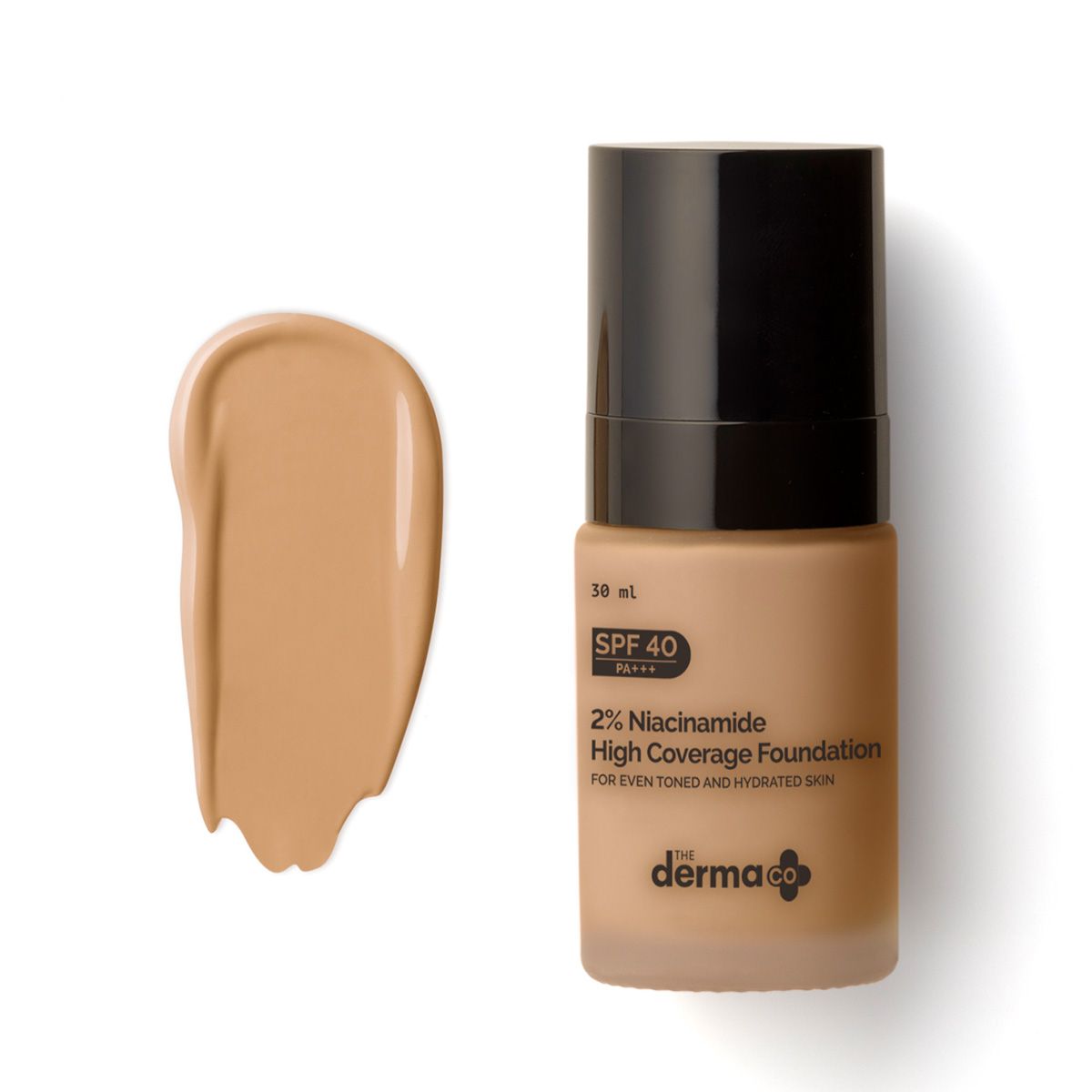 Derma Co 2% Niacinamide High Coverage Foundation With 1% Hyaluronic Acid Complex & SPF 40 PA+++