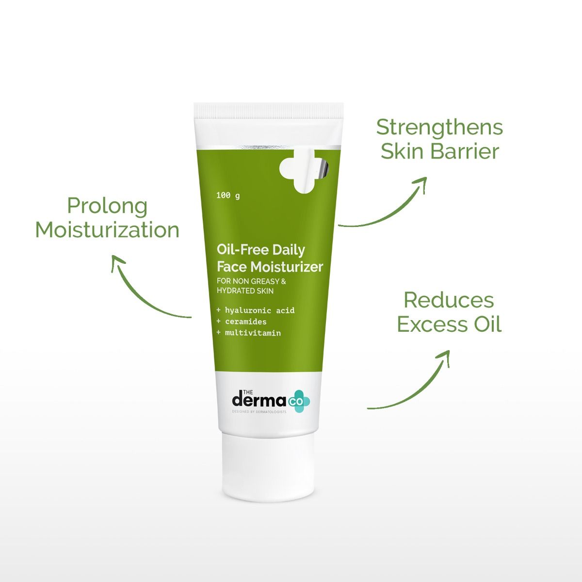 Derma Co Oil-Free Daily Face Moisturizer With Hyaluronic Acid, Ceramides & Multivitamins