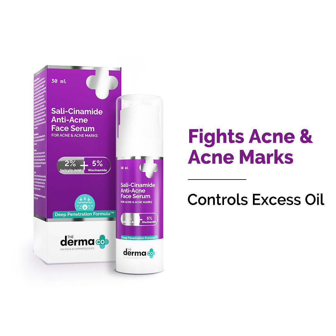 Derma Co Sali-Cinamide Anti-Acne Serum with 2% Salicylic Acid & 5% Niacinamide