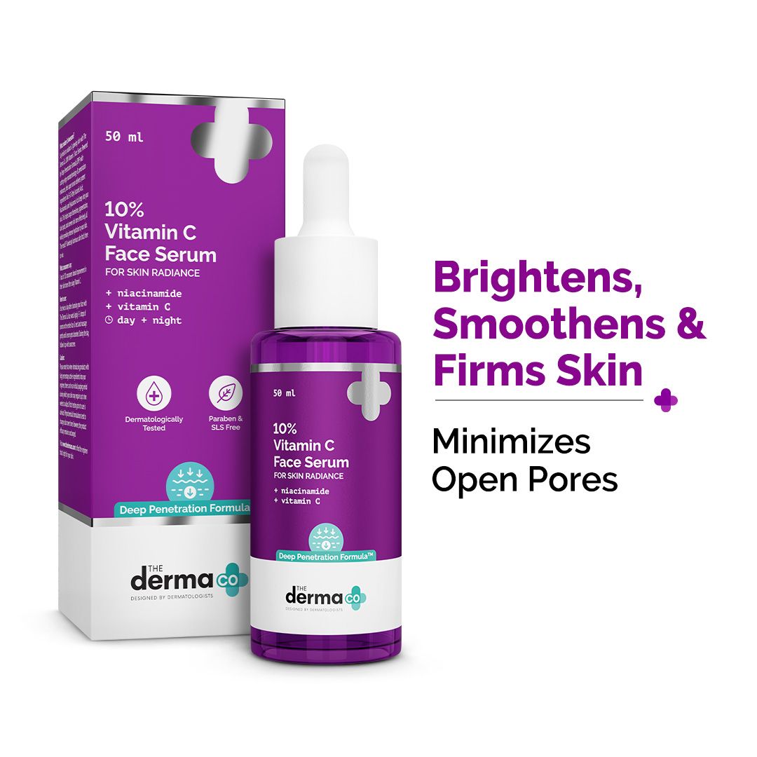 Derma Co 10% Vitamin C Face Serum with 5% Niacinamide & Hyaluronic Acid