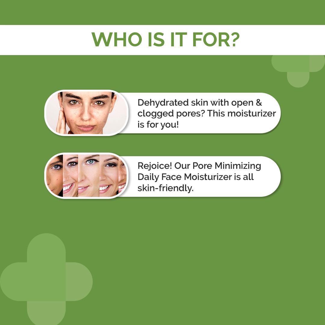 Derma Co Pore Minimizing Daily Face Moisturizer with 3% Niacinamide, 3% PHA & p-REFINYL® - 50g