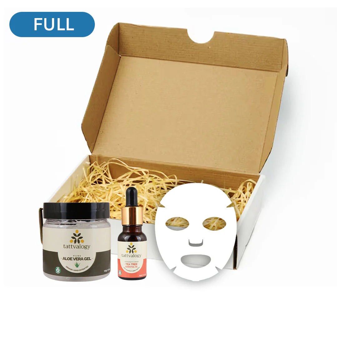 Tattvalogy DIY Sheet Mask - Tea Tree Oil + Aloe Vera Gel