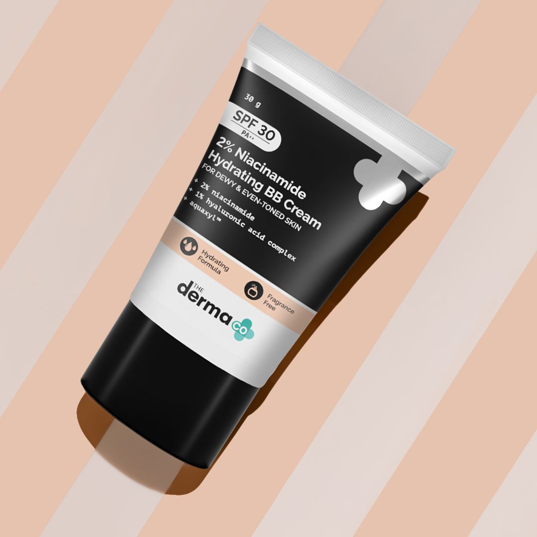 Derma Co 2% Niacinamide Hydrating BB Cream with 1% Hyaluronic Acid Complex & Aquaxyl - 30g