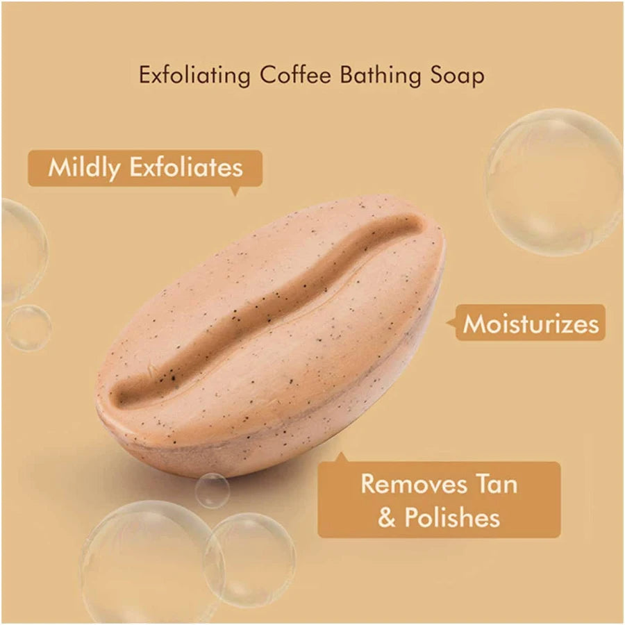 mCaffeine Exfoliating Coffee Bathing Soap Trio - 75 g x 3