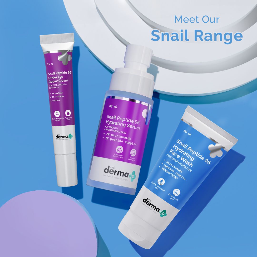 Derma Co Snail Peptide 96 Hydrating Face Wash with Snail Mucin & Peptide Complex for Deep Hydration - 80ml