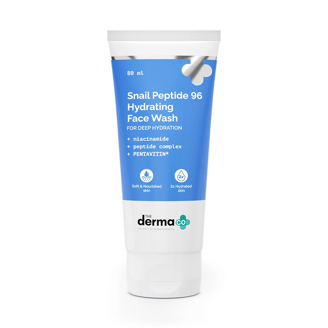 Derma Co Snail Peptide 96 Hydrating Face Wash with Snail Mucin & Peptide Complex for Deep Hydration - 80ml