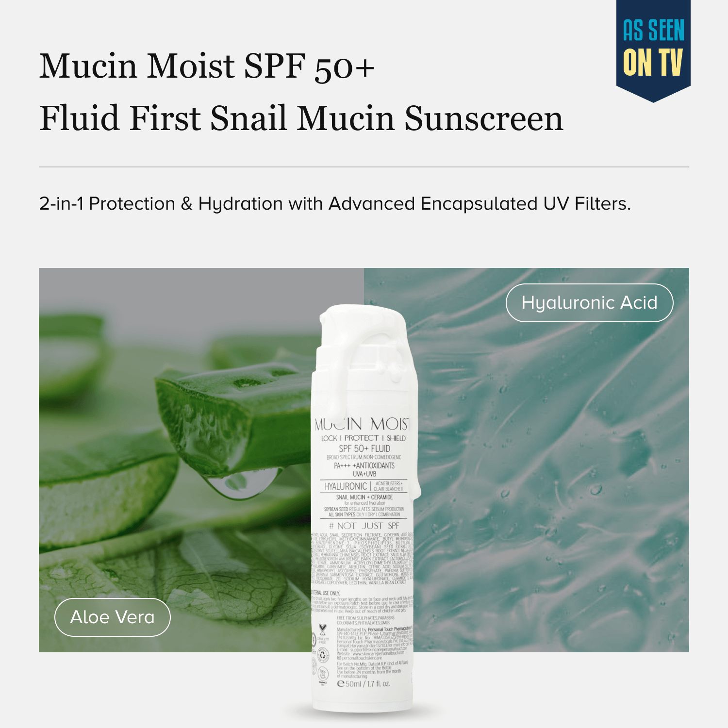 Personal Touch Mucin SPF 50+++ 50g - Pack of 2