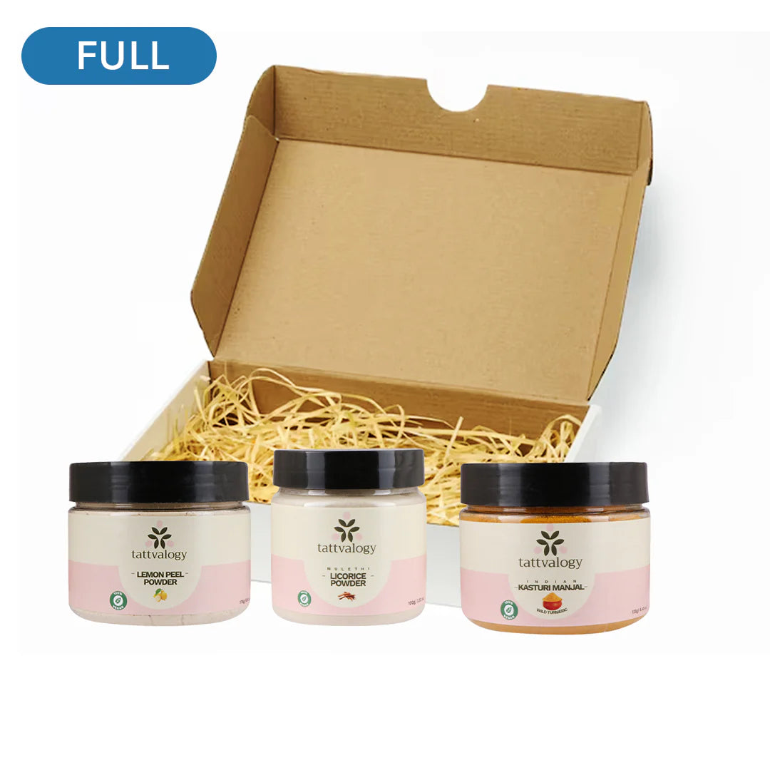 Tattvalogy DIY Ubtan - Licorice + Orange Peel + Kasturi Manjal