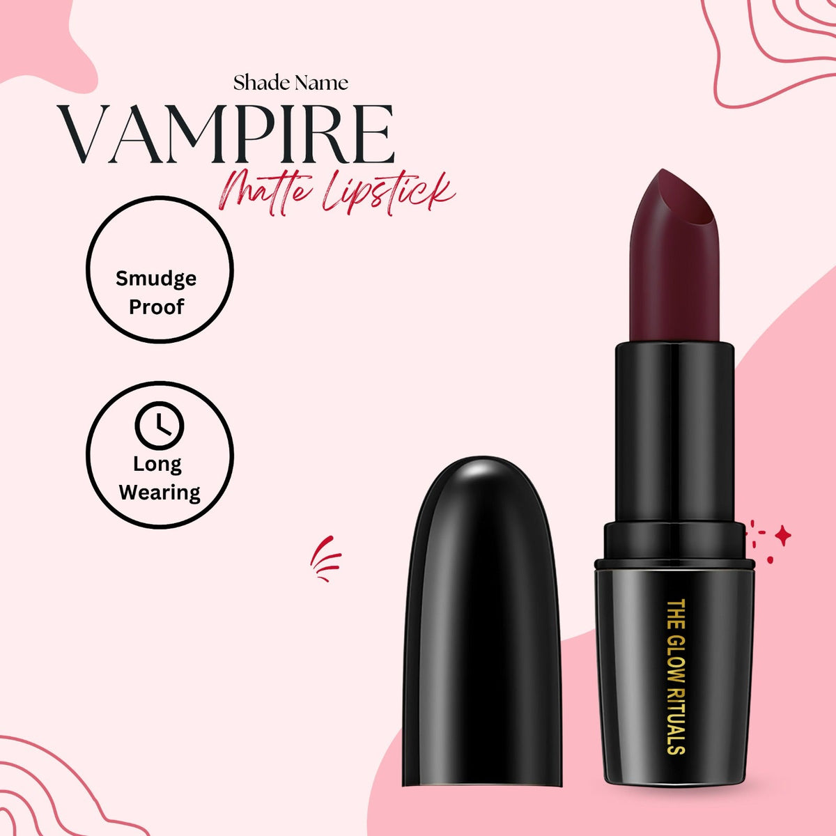 The Glow Rituals Vampire Lipsticks - 4g
