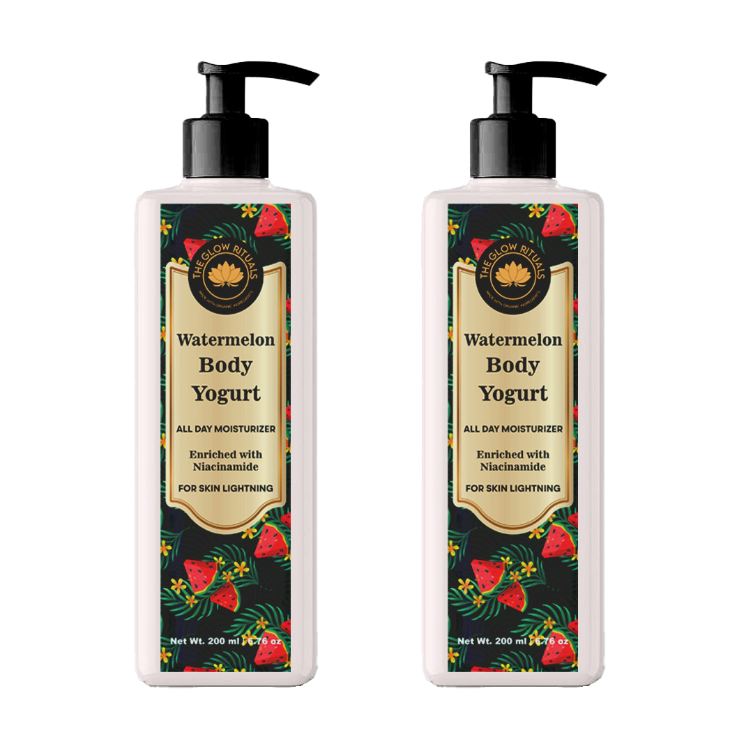 The Glow Rituals Watermelon Body Yogurt - 200ml (Pack Of 2)