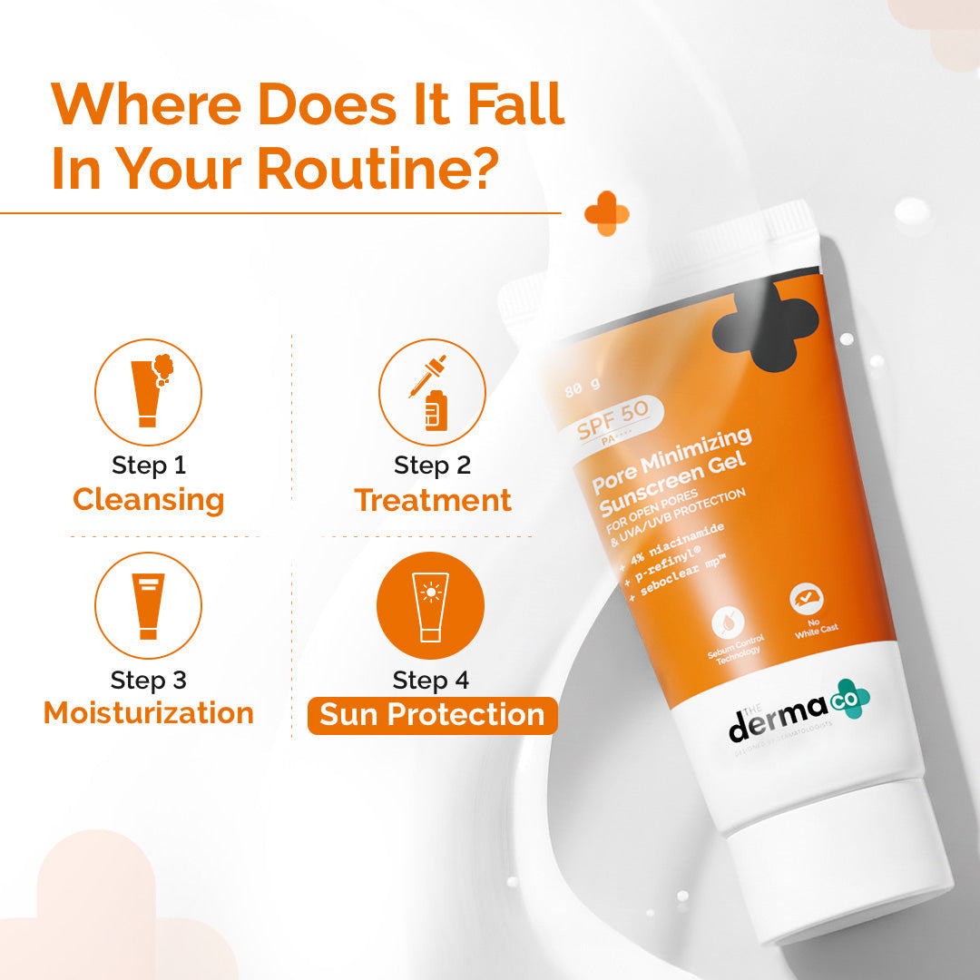 Derma Co Pore Minimizing Sunscreen Gel SPF 50 PA+++