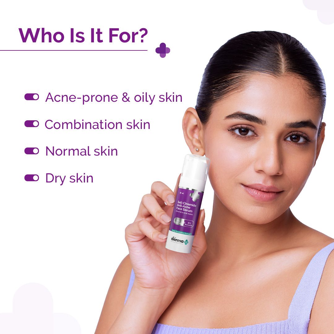 Derma Co Sali-Cinamide Anti-Acne Serum with 2% Salicylic Acid & 5% Niacinamide