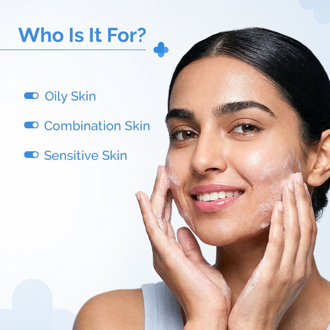 Derma Co 2% Niacinamide Oily Skin Cleanser for Sensitive, Oily & Combination Skin