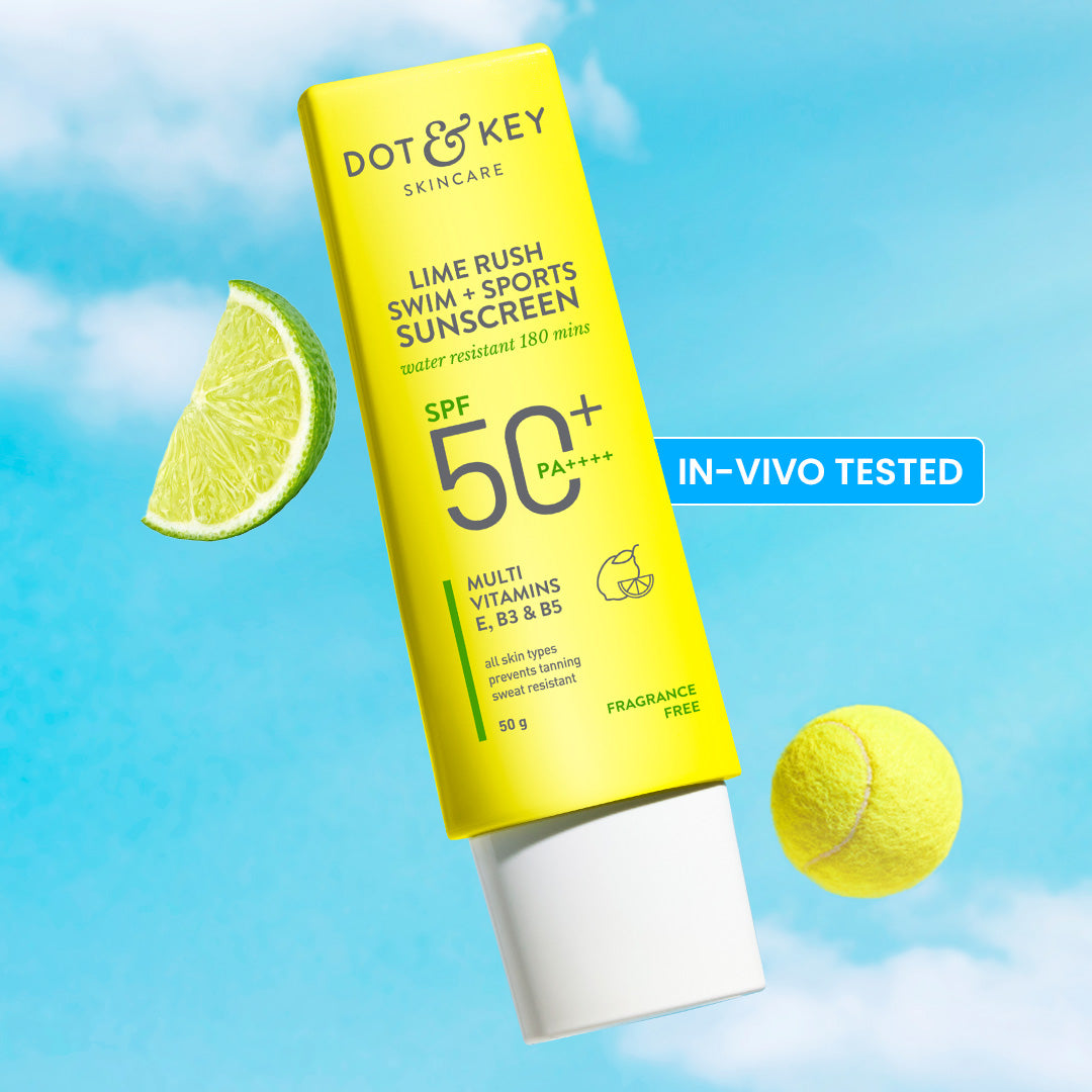 Dot & Key Swim + Sports Sunscreen, In-Vivo Tested SPF 50+ PA++++ - 50g
