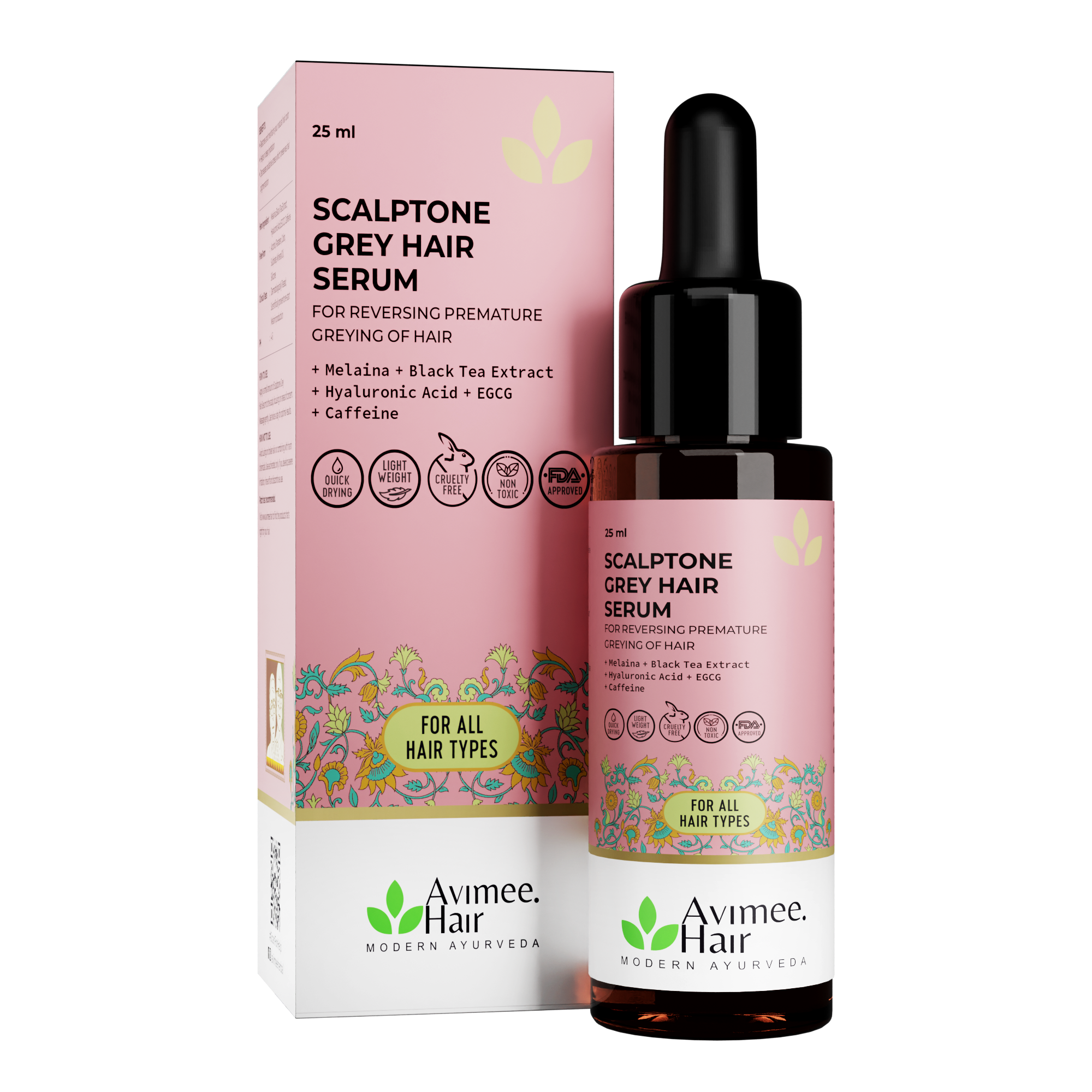 Avimee Herbal Scalptone Grey Hair Serum - 25ml