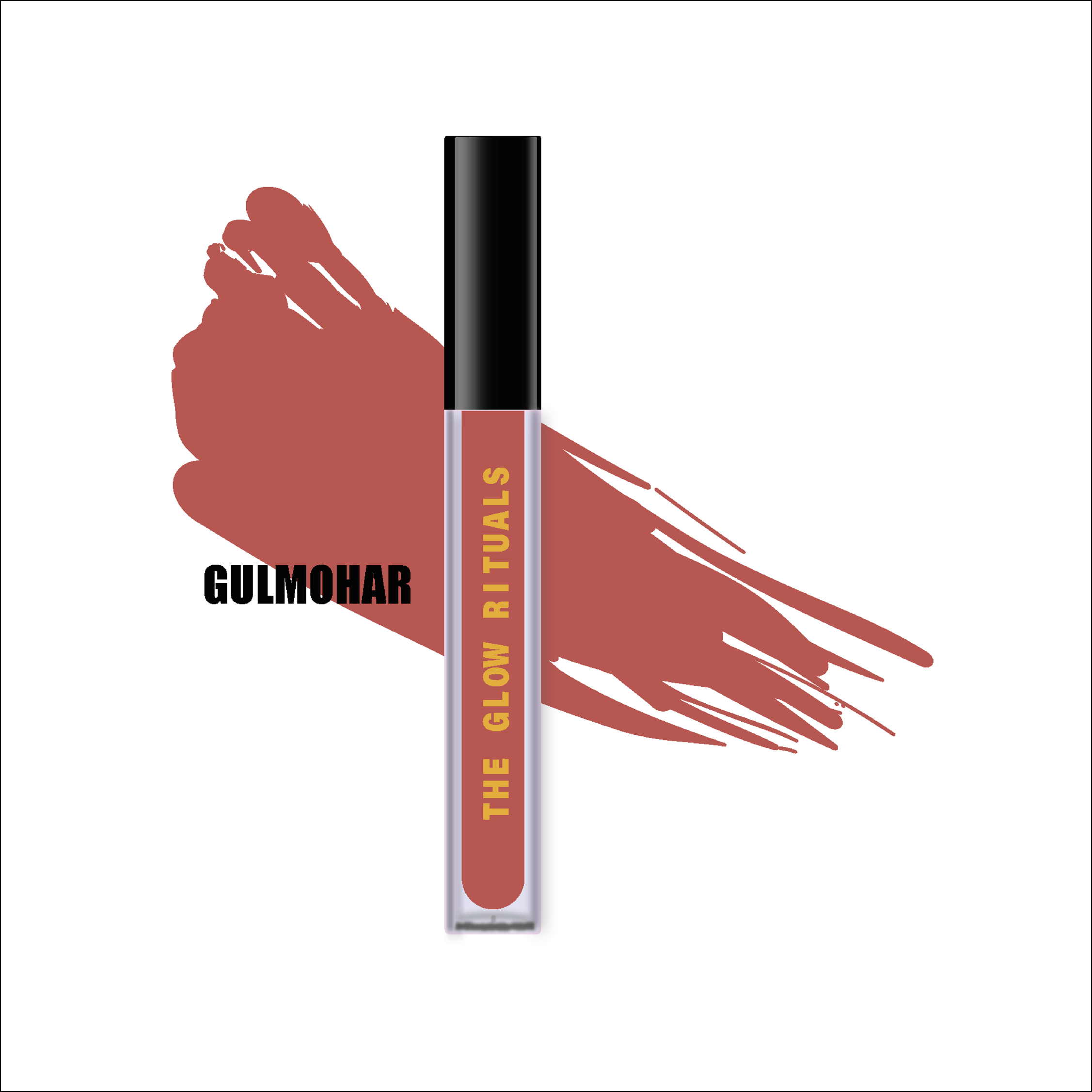 The glow rituals Liquid Lipstick - Gulmohar
