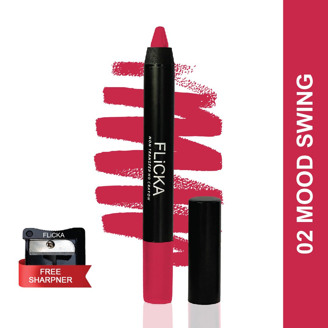 Flicka Cosmetics 02MoodSwing - Lasting Lipsence Crayon Lipstick