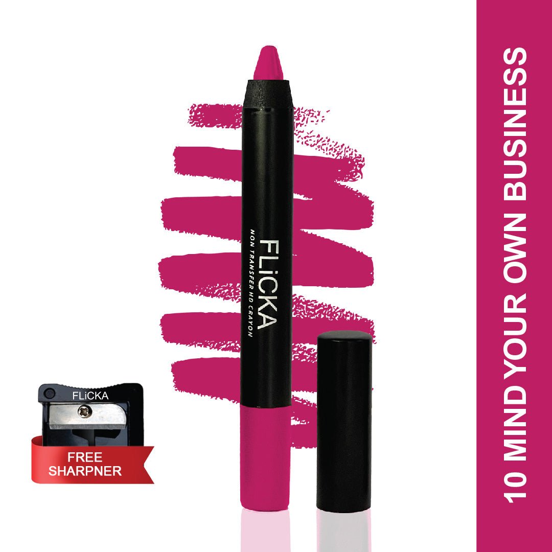 Flicka Cosmetics 10MindYourOwnBusiness - Lasting Lipsence Crayon Lipstick