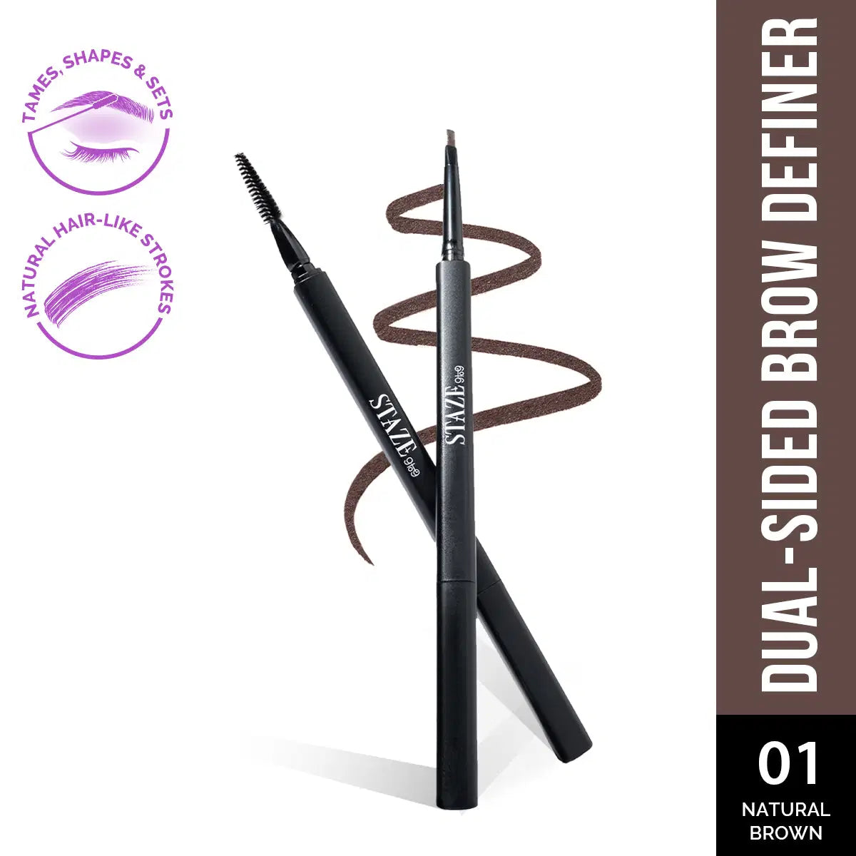 Staze All Eyes On You Micro Brow Definer (01 Natural Brown)