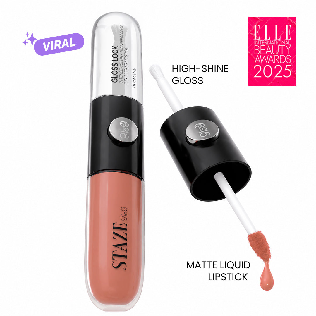 Staze Gloss Lock 2-in-1 Liquid Lipstick