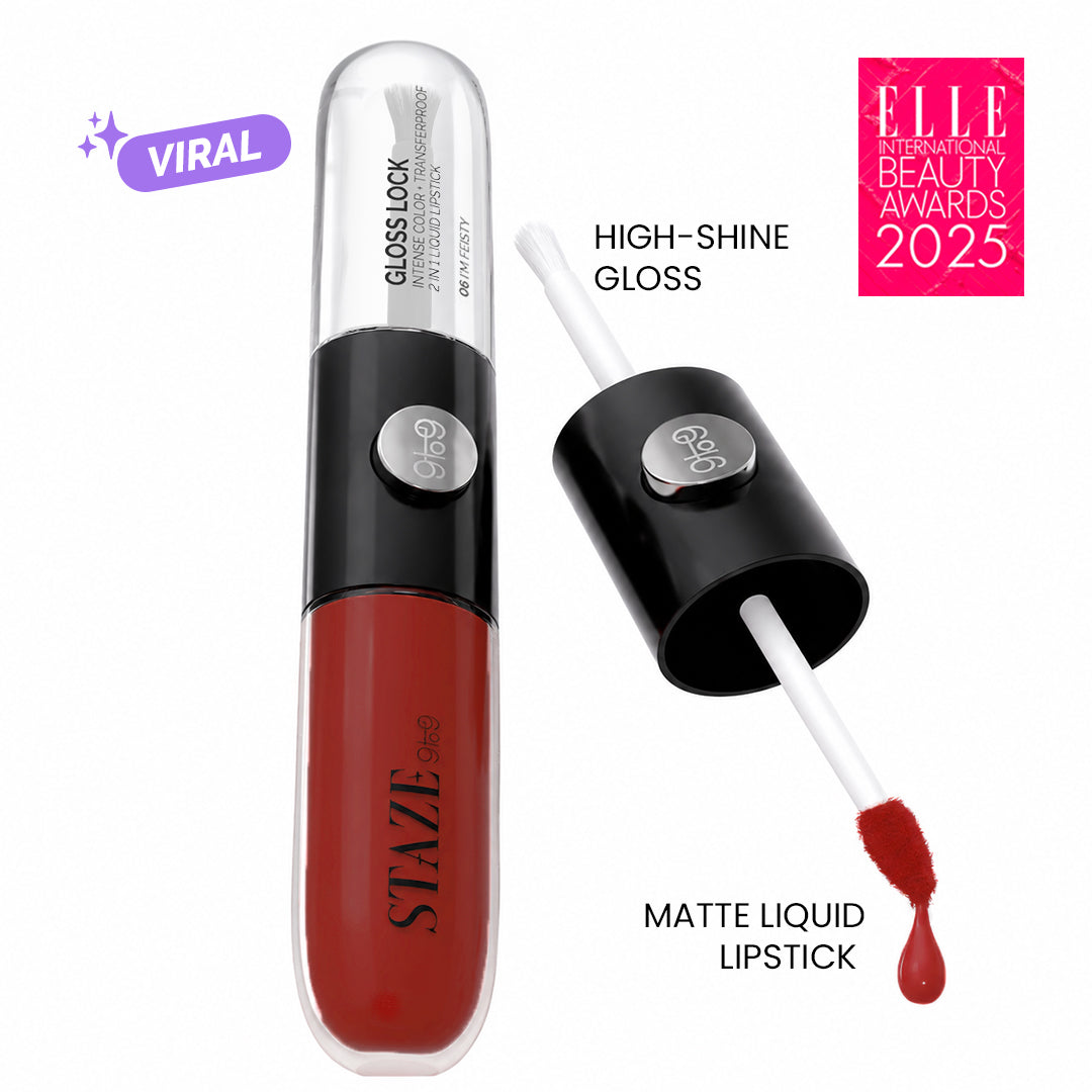 Staze Gloss Lock 2-in-1 Liquid Lipstick