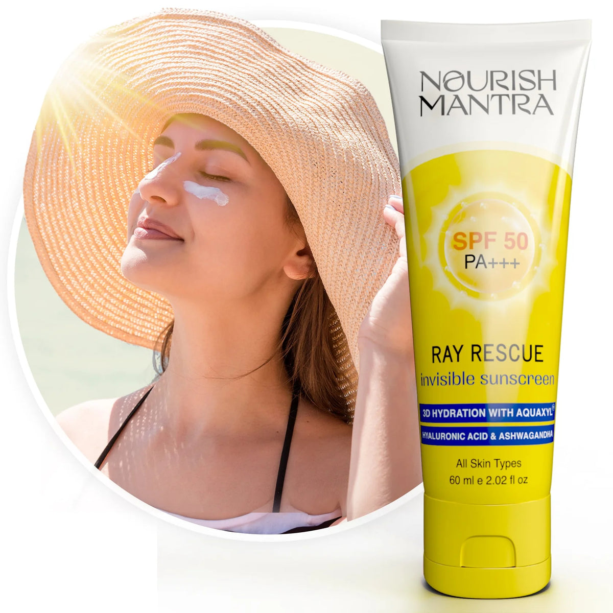 Nourish Mantra Ray Rescue Invisible Sunscreen SPF 50