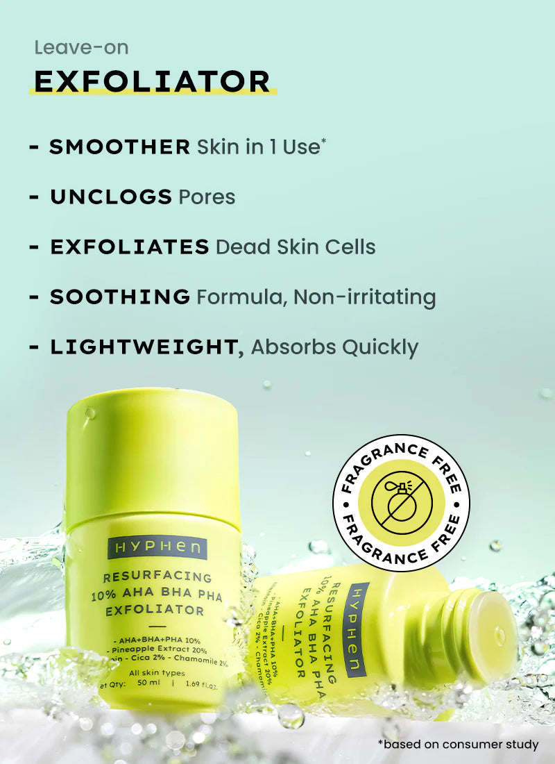Hyphen Resurfacing 10% Aha Bha Pha Exfoliator