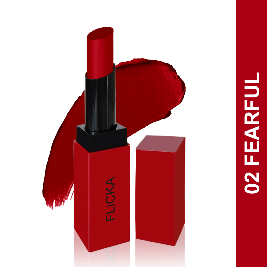 Flicka Cosmetics 02Fearful - Lip Alert Creamy Matte Lipstick