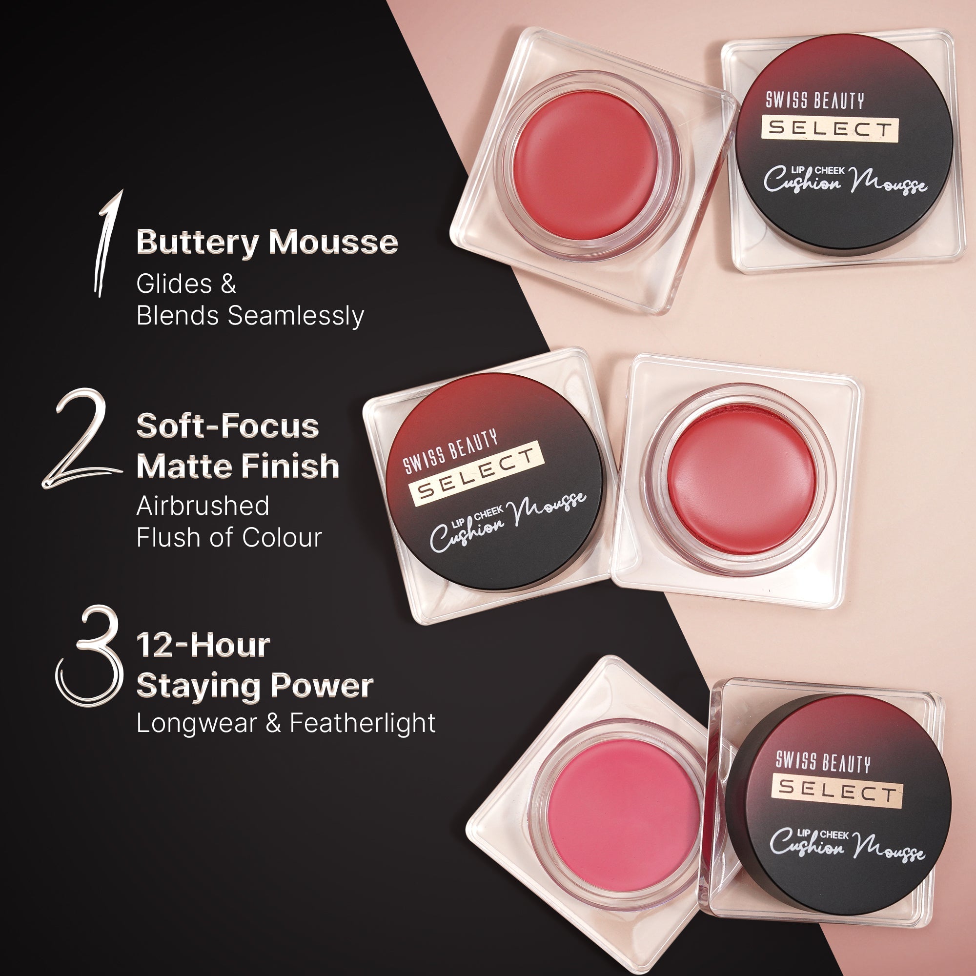 Swiss Beauty Select Lip And Cheek Cushion Mousse