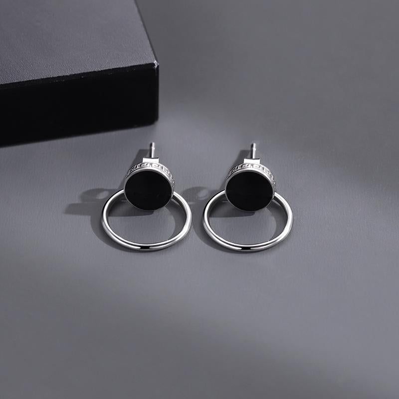 Salty Modern Style Black Hoops