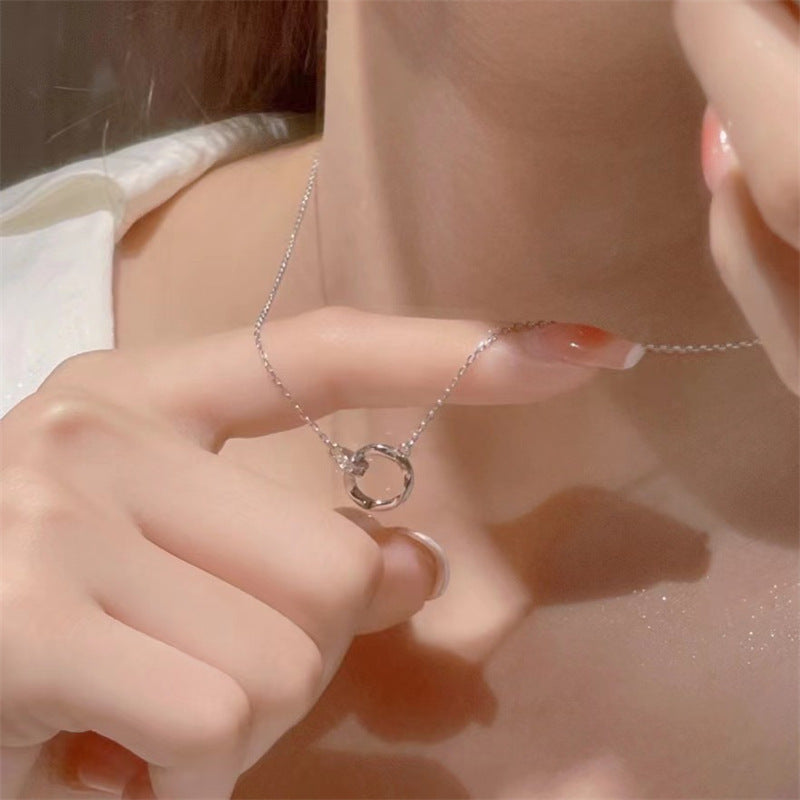 Salty Enduring Circles Silver Chain