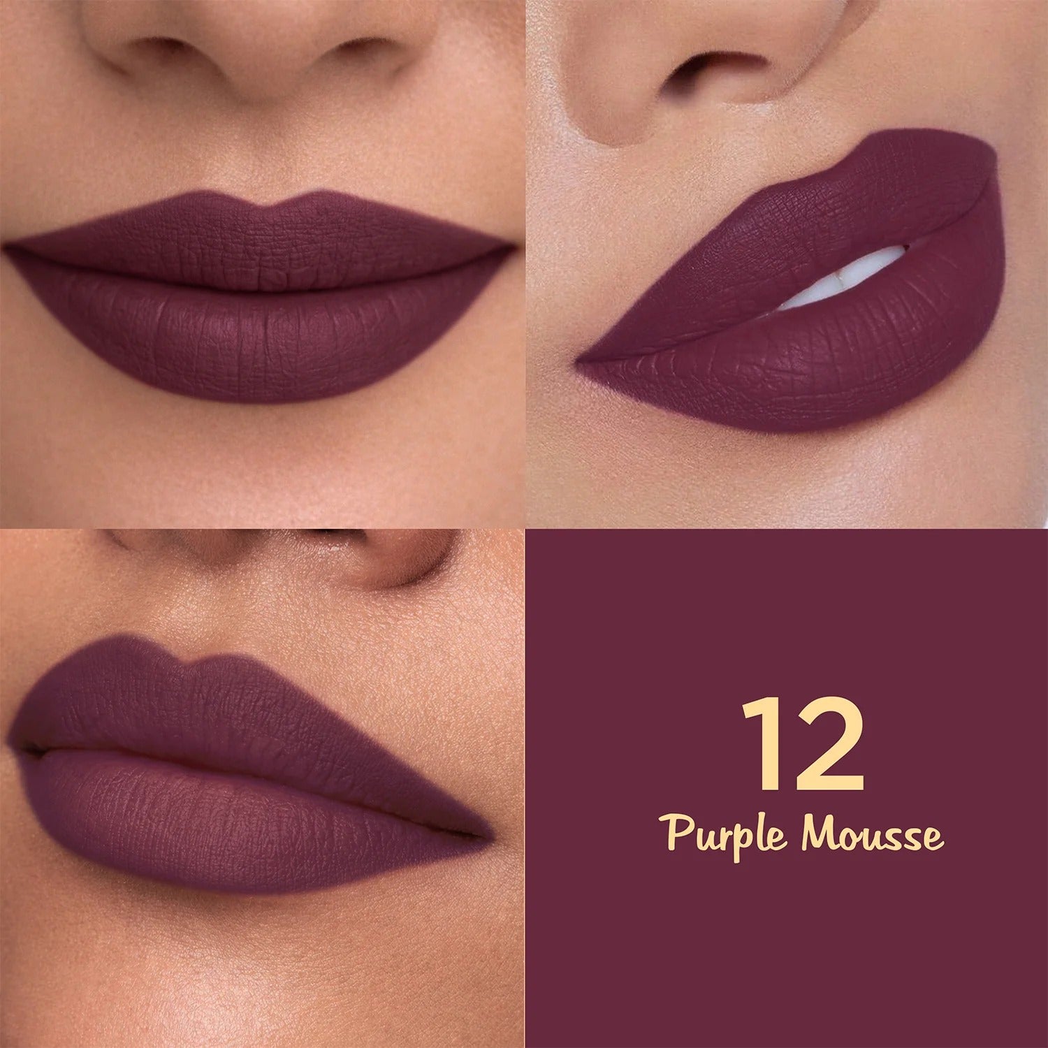 Glam21 Lip Seduction Non- Transfer Crayon Lipstick - Purple Mousse