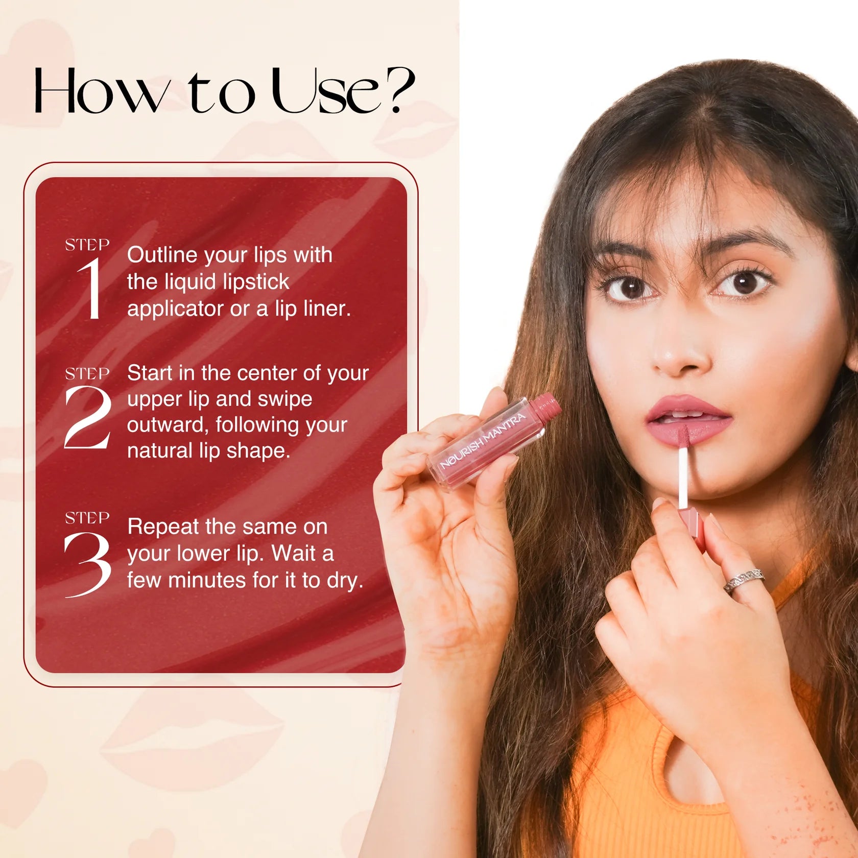 Nourish Mantra Tedha Medha Hazelnut Brown & Pink Hue - Creamy Matte Liquid Lipstick With Spf 15